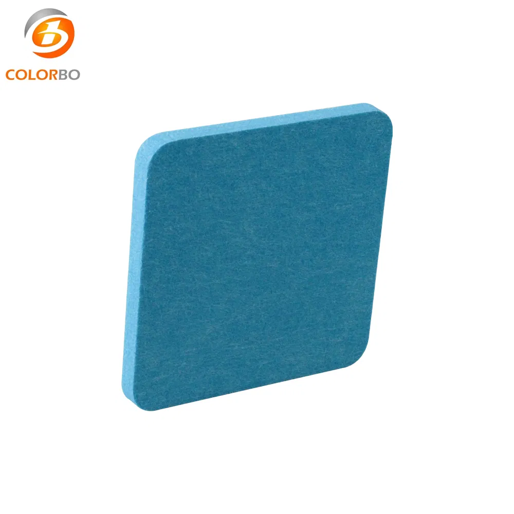 Sound Absorption Materials CBA24 Sky Blue 9MM Polytester Fiber Panel