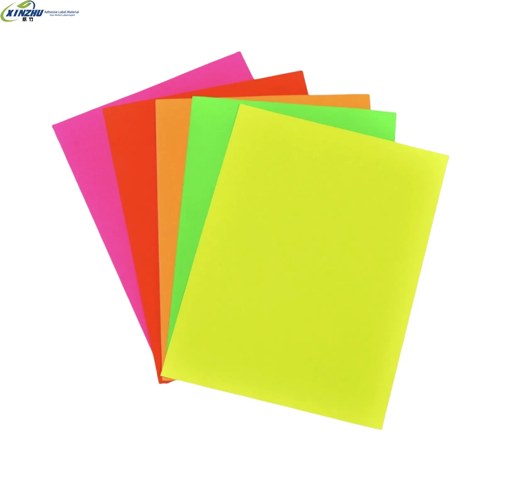 Colorful A4 Fluorescent Paper Label Sticker Material