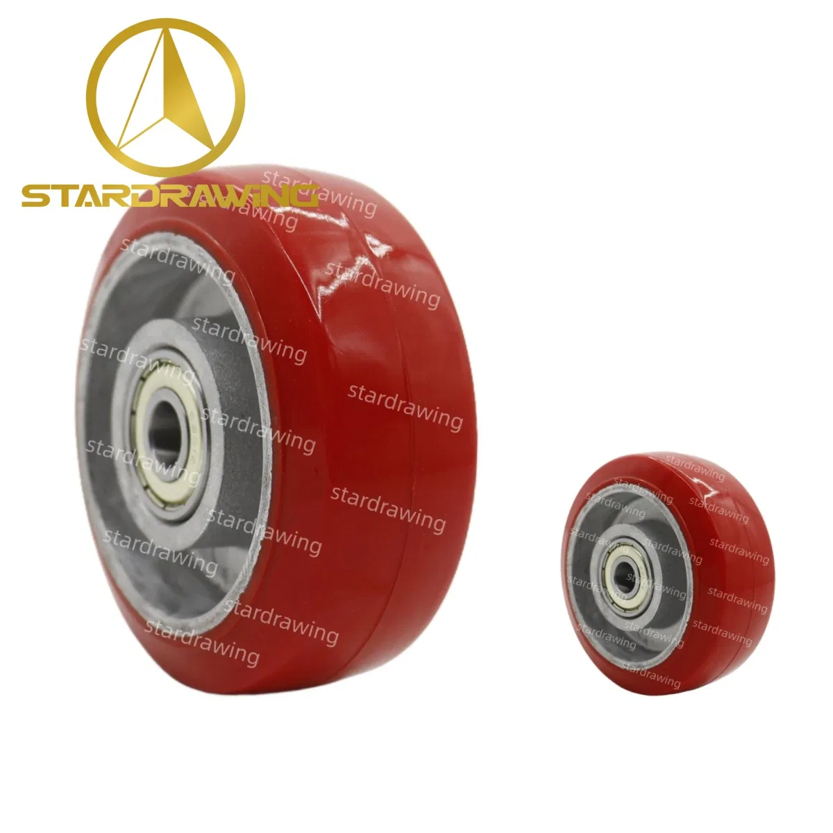 Stardrawing 100mm 4inch High Temperature Resistant Silicone Rubber Wheel Caster