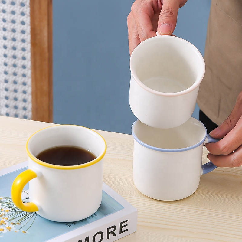 Logo Printing Coffee Ceramic Mug Cup Milk Coffee Tea Customizable