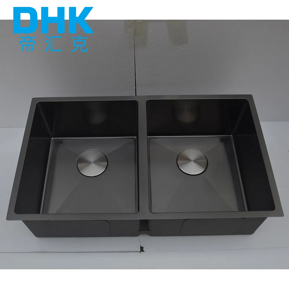 Modern Luxury Farmhouse Double Bowl Stainless Steel Kitchen Sink
