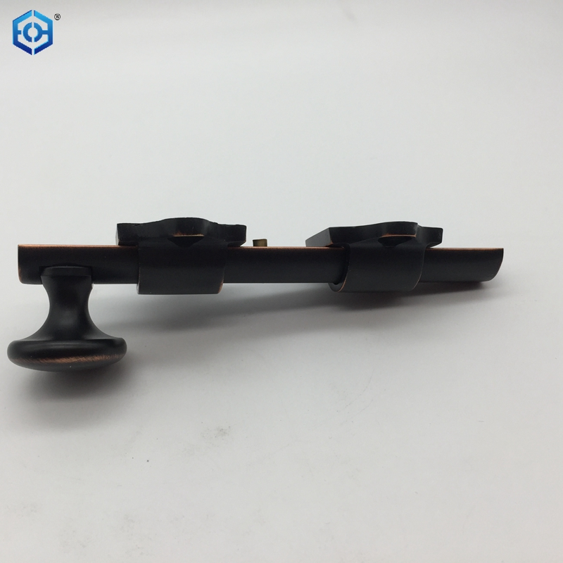 Black Heavy Duty Solid Brass Attic Latch Slide Bolt for Dutch Sliding Door