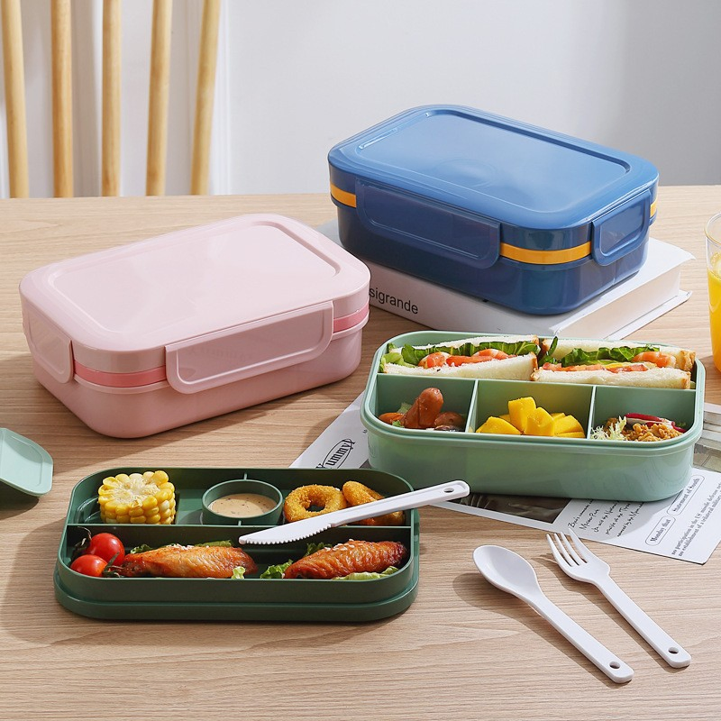 Sustainable Microwave Safe Plastic Lunch Box with Lid