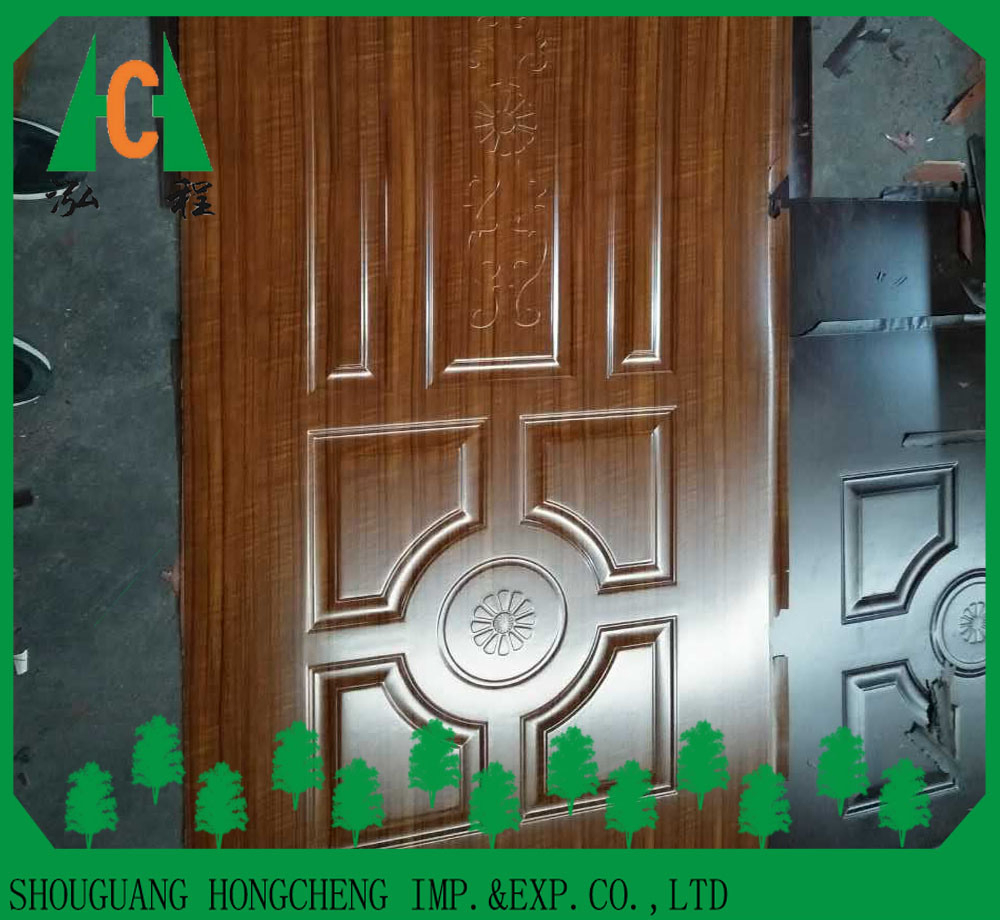 Classic Pattern High Glossy Melamine/Veneer Laminated Mould HDF Door Skin