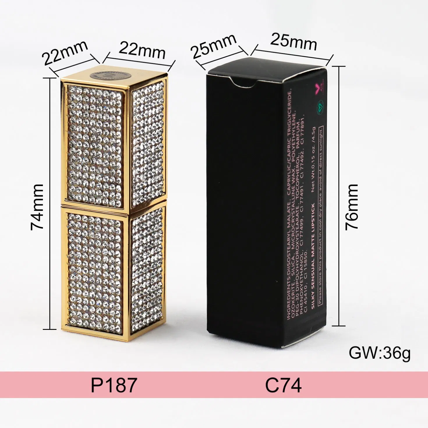 New Design Long Lasting Vegan Lipstick for Beauty Female