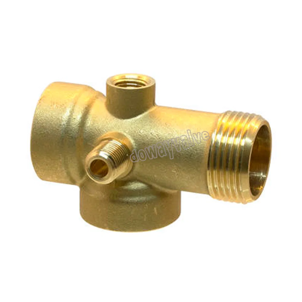 Cw617n Forged Brass Tee with Male and Female Connections