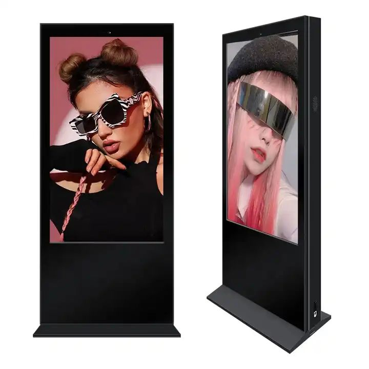 55-дюймовый сенсорный киоск для рекламы на улице и в помещении