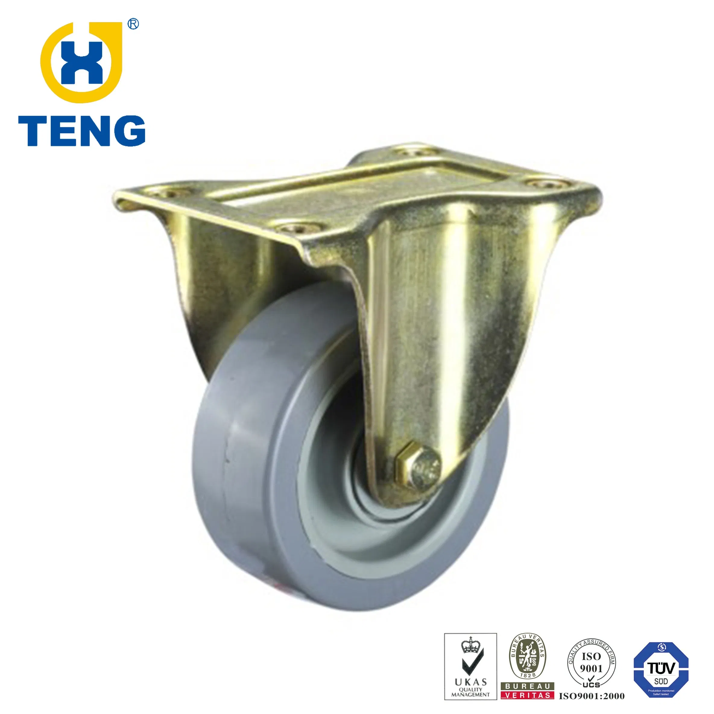 European Industrial 100mm Fixed Rigid PP Caster Wheels