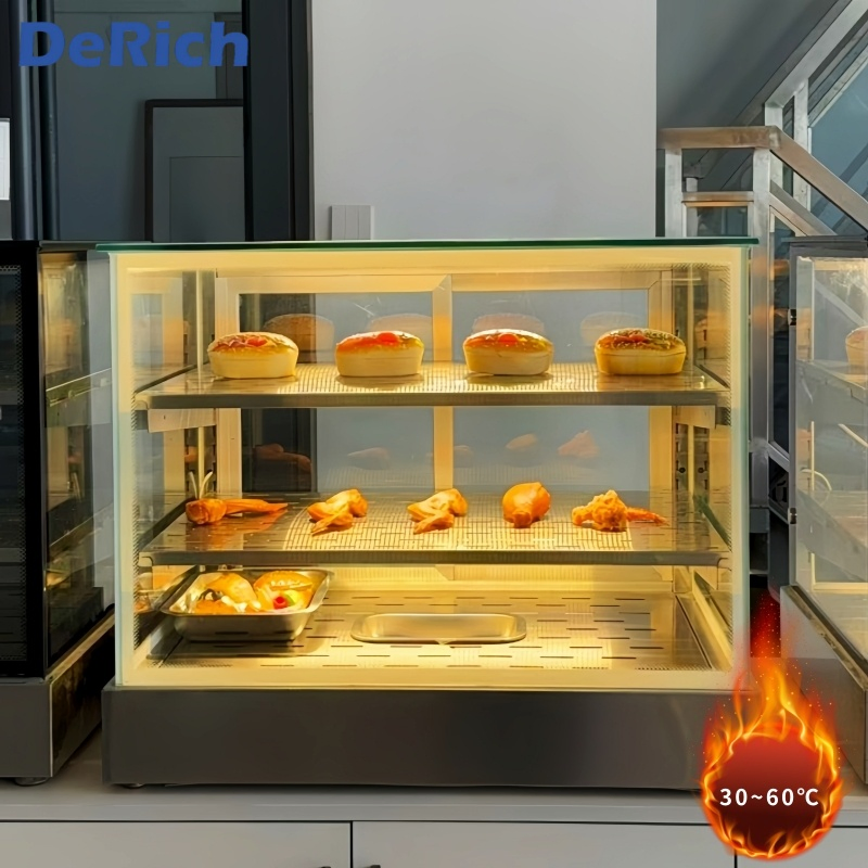 Derich Best-Selling Table Top Food Display Warmer Showcase for Chicken