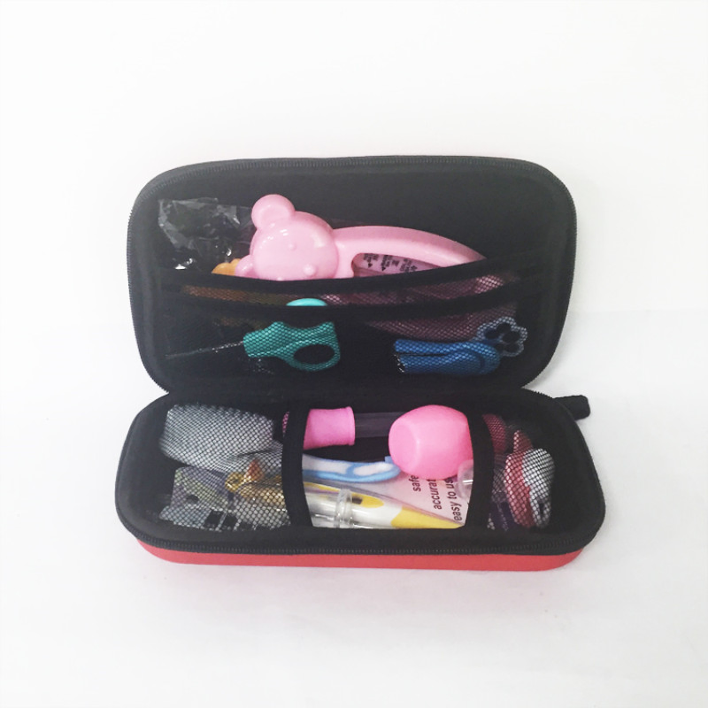 Wholesale Portable EVA Baby Care Kit for Newbron Nail Trimmer Hair Brush Thermometer Kit Baby Care Set