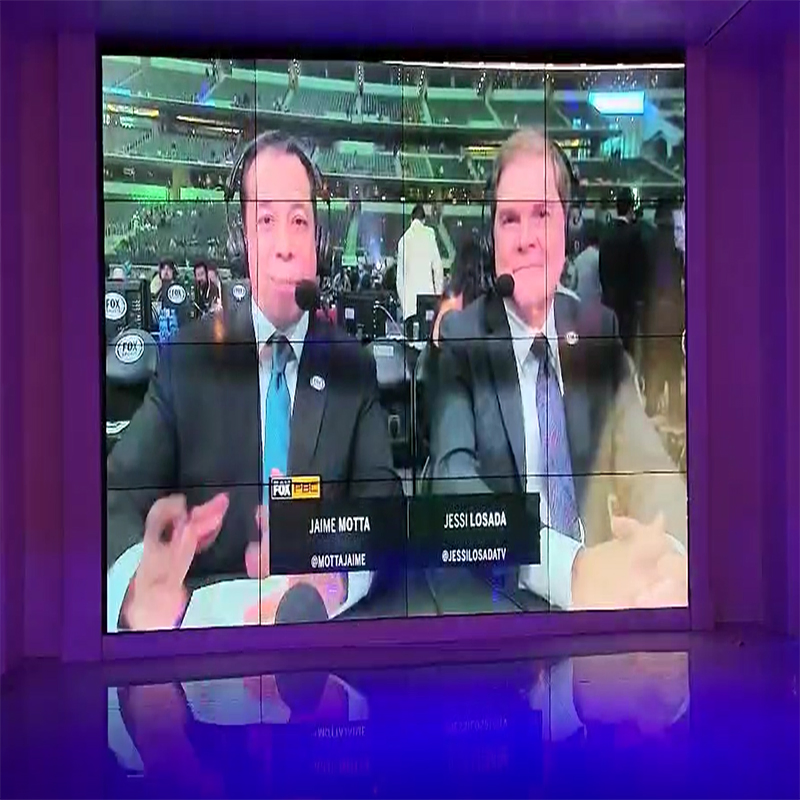 Big Size 4X4 Screen LCD Video Wall 55inch Display with 3.5mm Bezel Floostanding Bracket