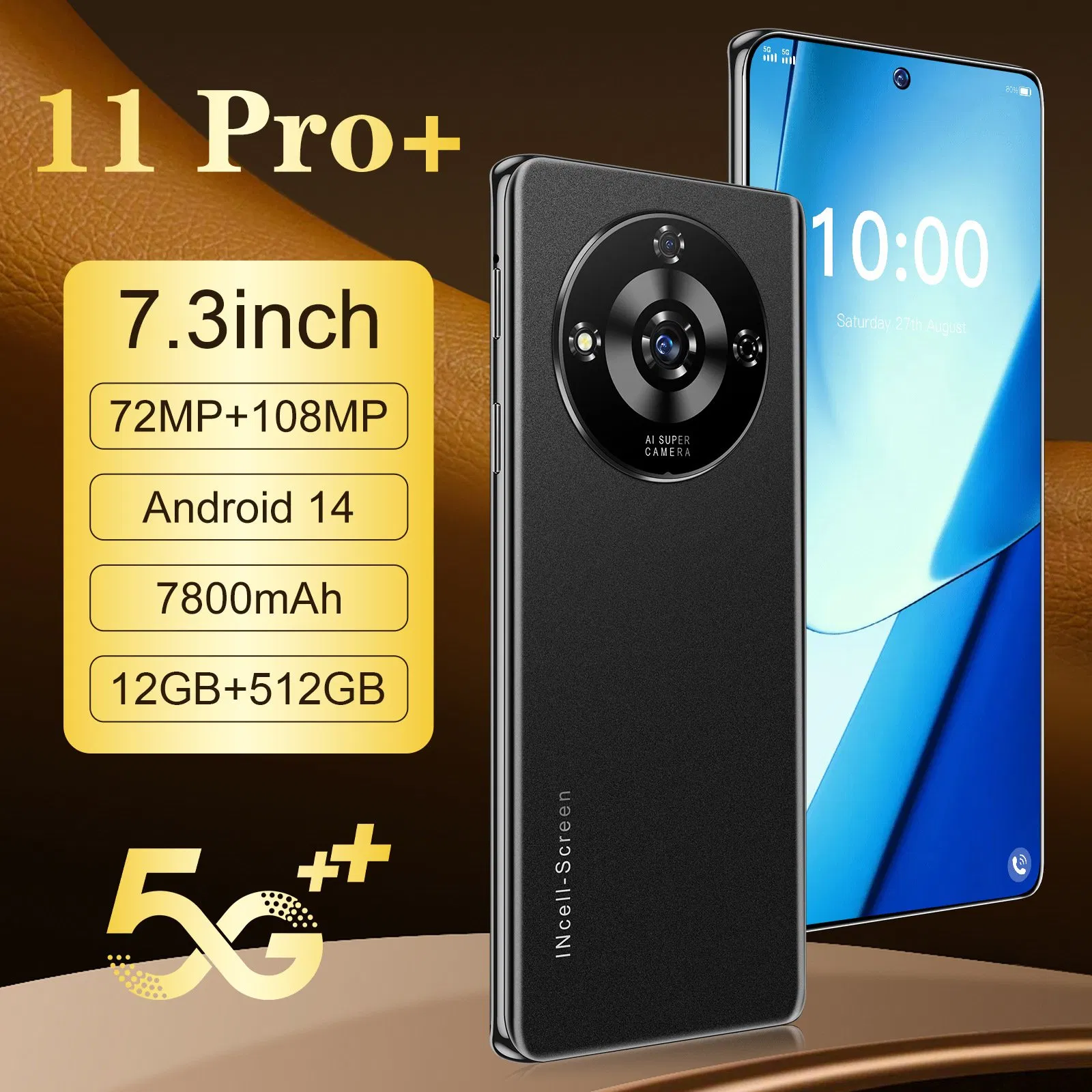 New Original 11 PRO+ 5g 256GB/1tb 200MP Camera 5g Smartphone Version with Google Play