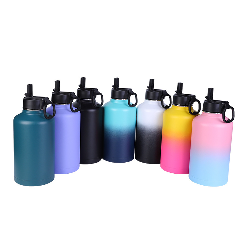 Logo Custom Heat Insulated Vacuum Flask Keep Warm Hot Water Bottle with Different Lids