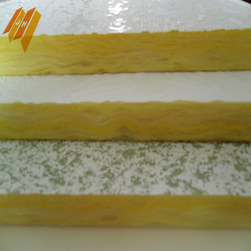 PVC Clad Heat Insulation Acoustic Glass Wool Ceiling