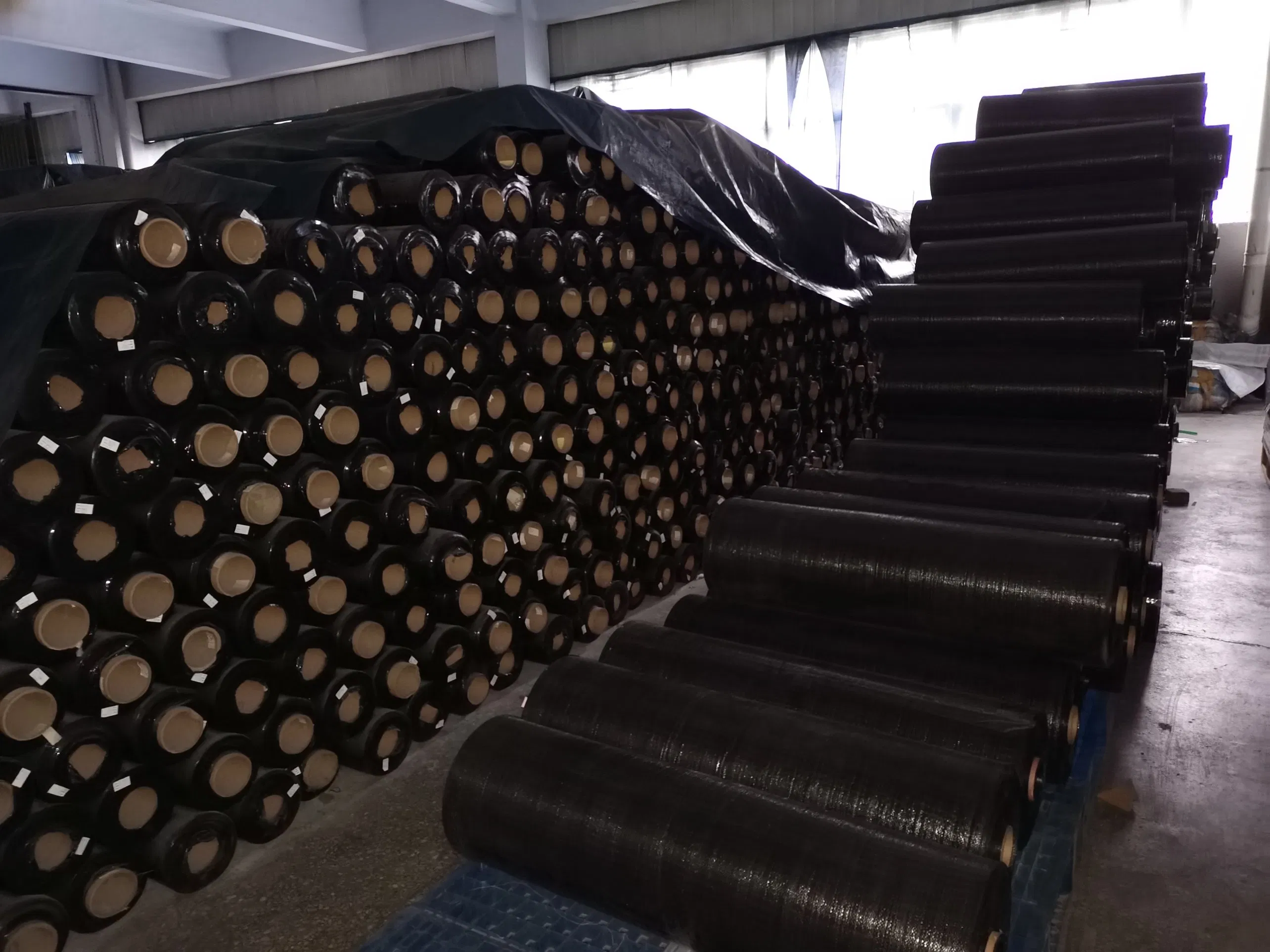 GRS Supplier Wholesale Price Agriculture Greenhouse Black Plastic Ground Cover Polypropylene PP Woven Landscape Fabric Anti Weed Control Barrier Mat