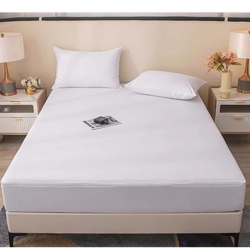 Luxury Microfiber Boxspring Mattress Encasement Protector with Zipper Surrounded