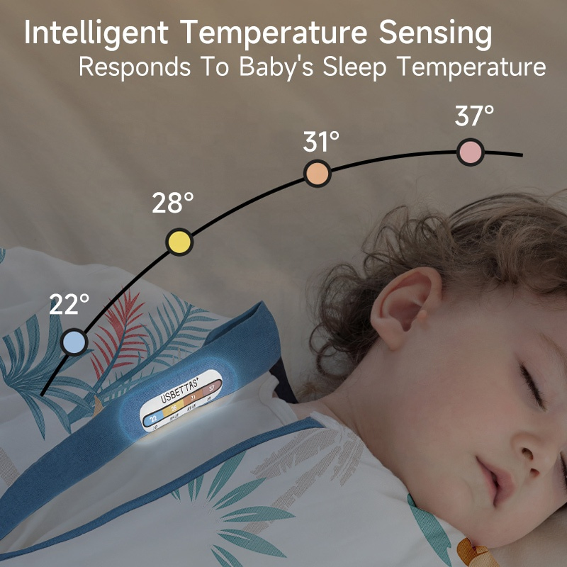 Children Winter Split Legs Sleeping Bag Thermostatic Baby Bamboo Cotton Sleeping Sack