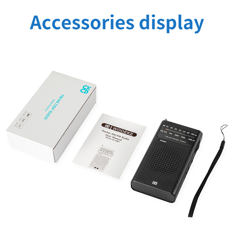 Портативное радио AM/FM W-908 для пожилых