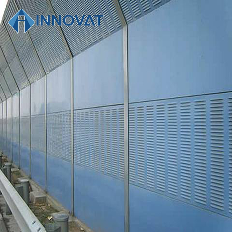 Acoustic Sound Absorbing Noise Barrier Wall Fence / Acoustic Panels Sound Barrier