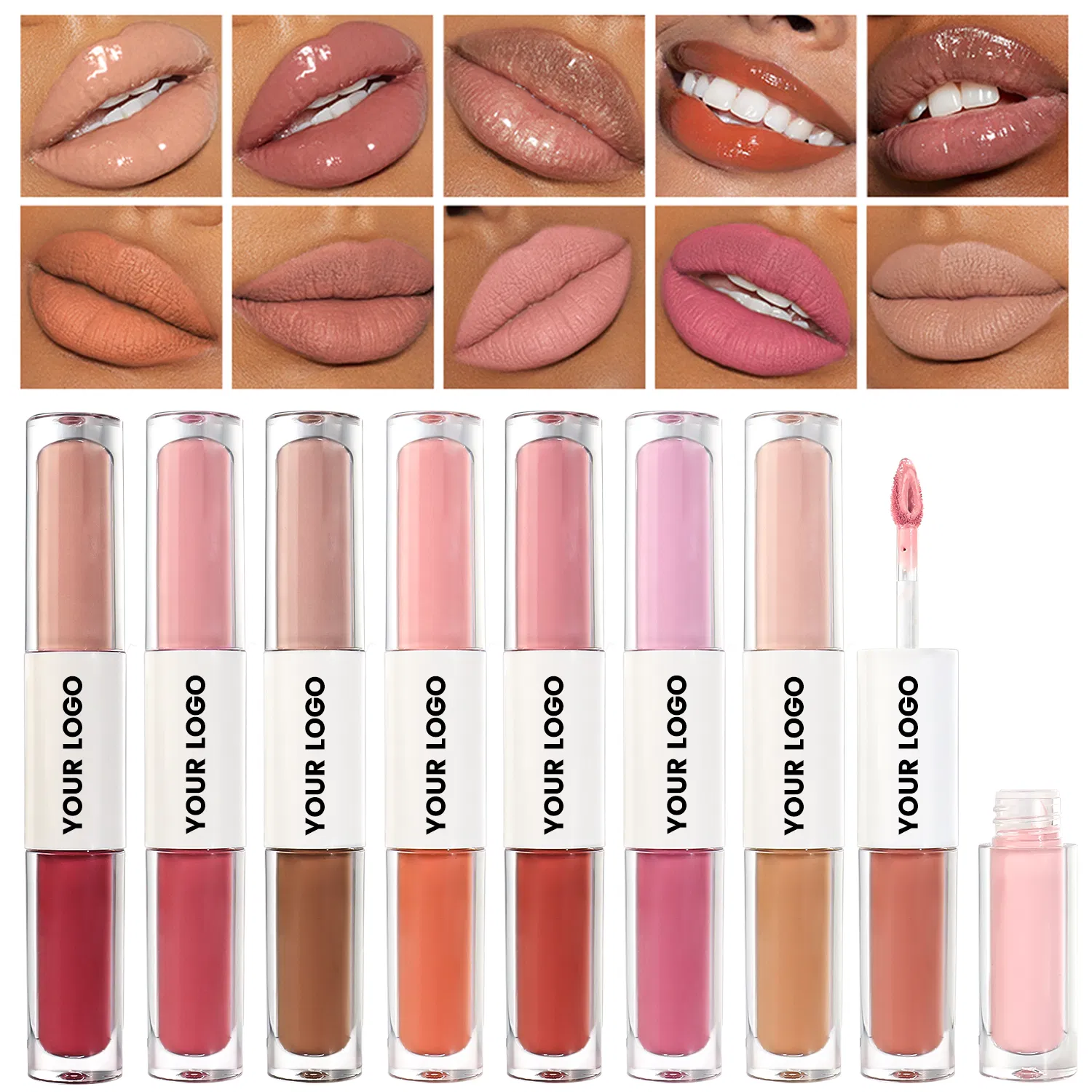 OEM Matte & Glossy Lipgloss Duo Set