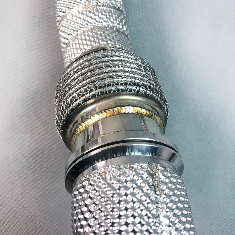 BMW M5 F90 Catless Downpipe with Heat Shield