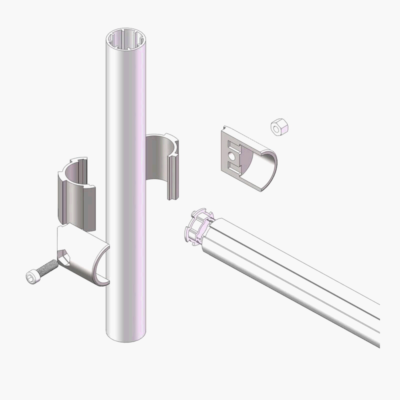 China Manufacturer RoHS OEM ODM1209 Adapter D28 Fasteners for Diameter 28mm Aluminum Profile Workbench Line