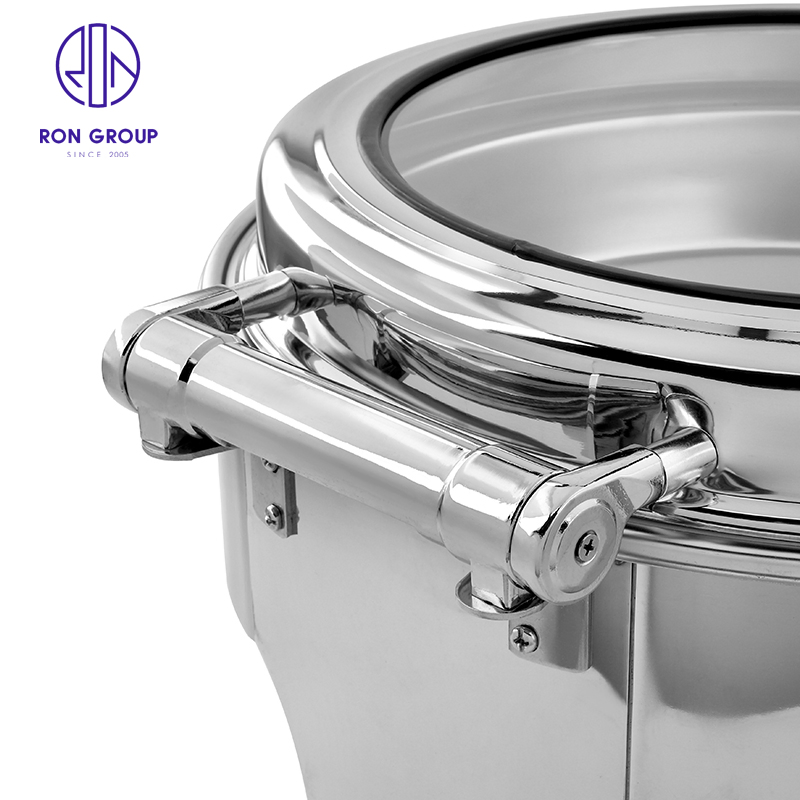 Wholesales Price Stainless Steel Dining Round Buffet Stove Food Warmer Pot for Hotel Restaurant Party