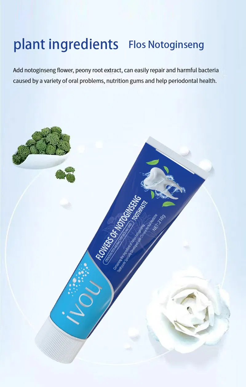Plant Extract Panax Notoginseng Flower Toothpaste