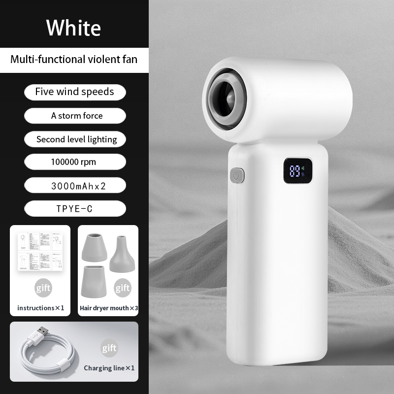 Portable Mini Electric Turbo Fan with Super Speed for Multiple Uses