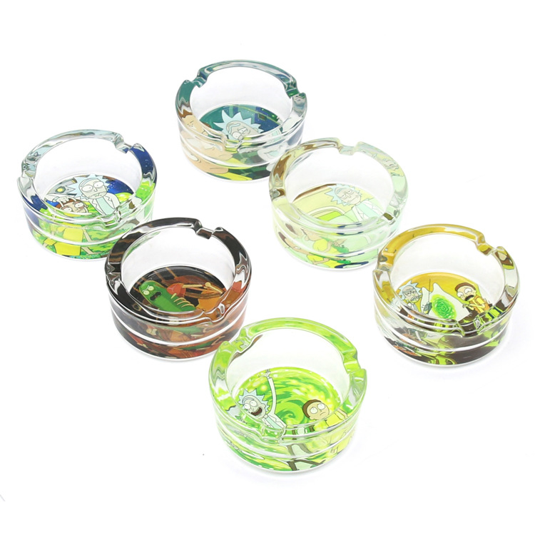 Bob Glass Ashtrays Custom Logo Wholesale for Cigarettes Ashtrays Smoking