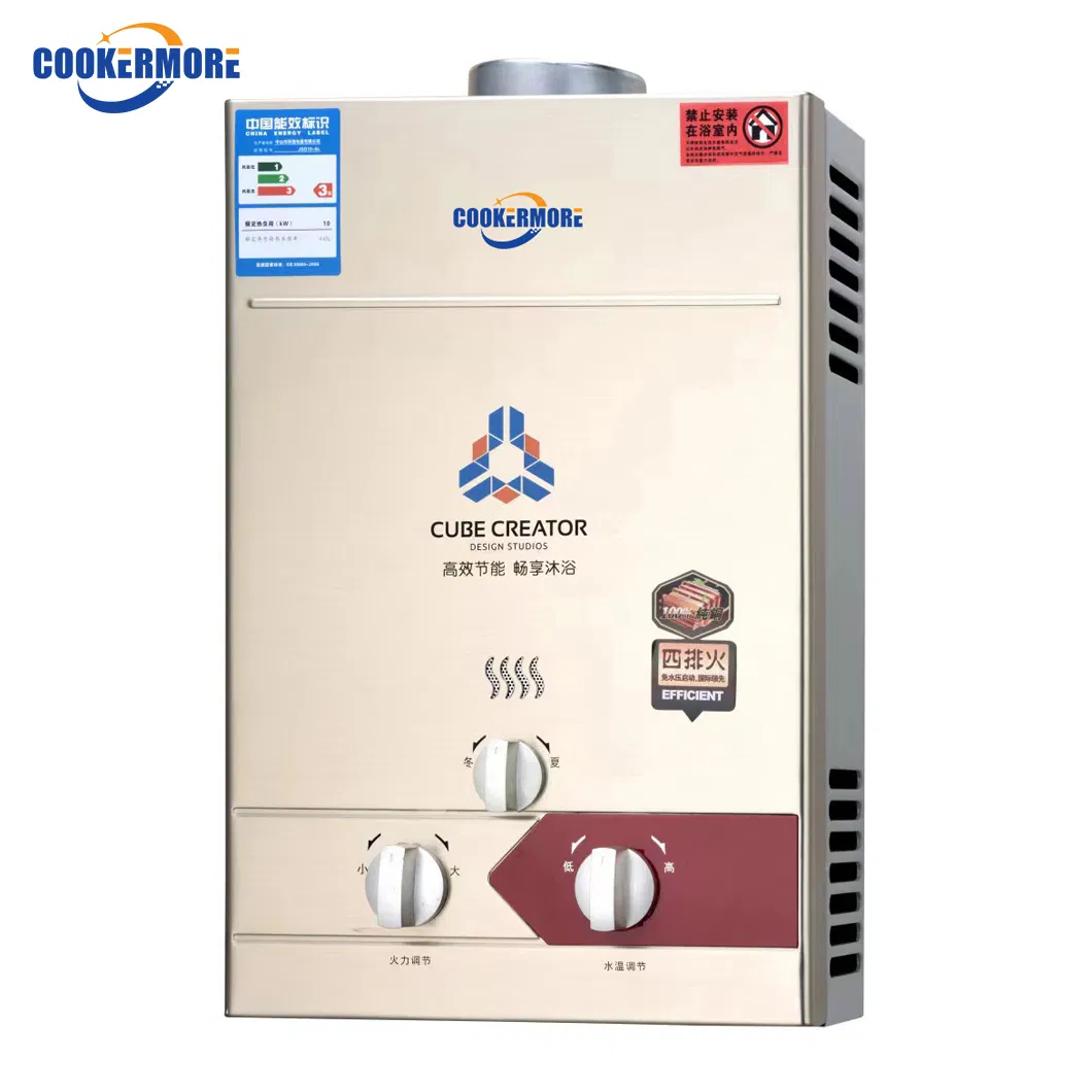 Wholesale Price Geyser Portable Instant Gas Boiler Domestic LPG Ng Gas Low Water Pressure Water Heater