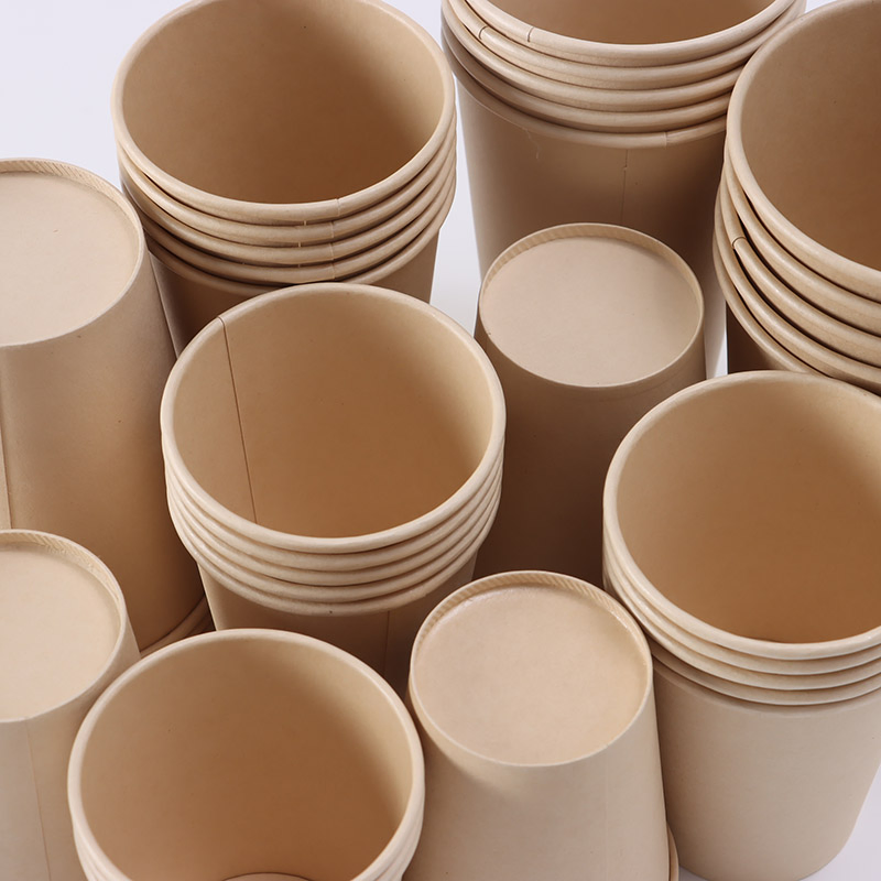 Бумажный стакан 12oz из бамбука, одноразовый