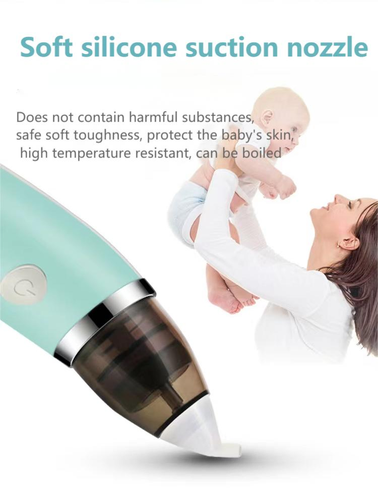 2023 Trend Product New Care Products Kids Child Safety Booger Cleaner Baby Electric Nasal Aspirator for New Born Baby Tod