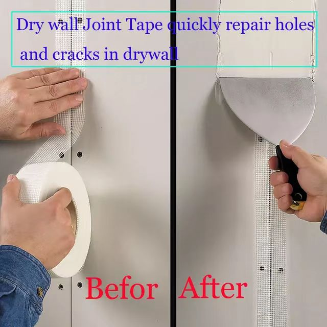 8*8 5cm Self Adhesive Fiber Glass Drywall Joint Wall Crack Repair Reinforcement Fiberglass Mesh Tape