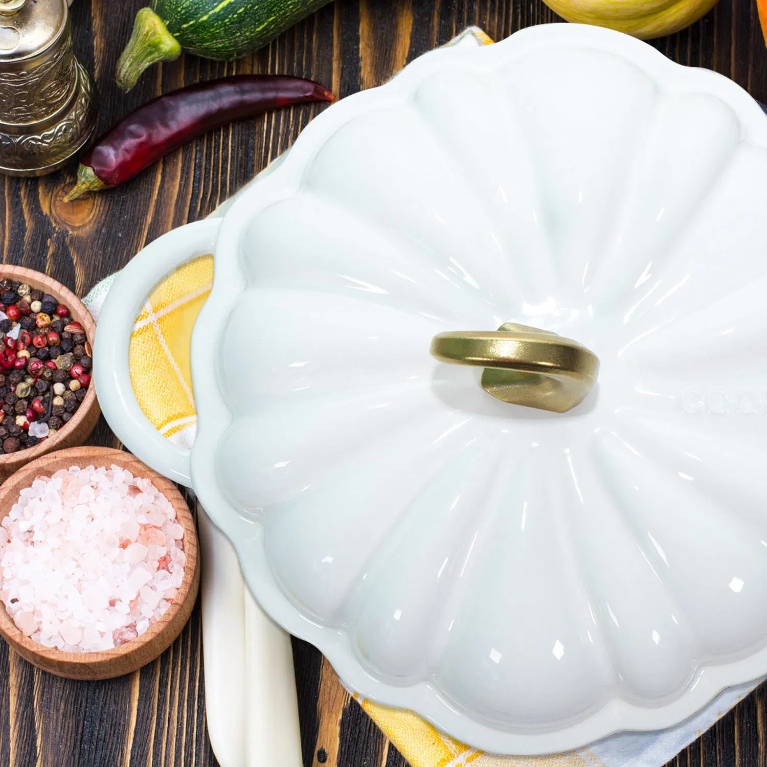 Factory Direct Non-Stick Enameled Cast Iron Pumpkin Casserole - Ideal for European Kitchens