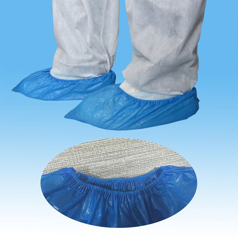 Premium Indoor Disposable PE Anti-Slip Shoe Covers for Protection