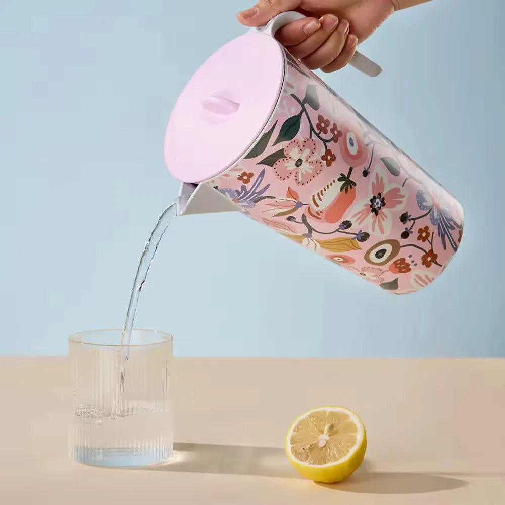 Eco-Friendly Recycled Plastic RPET Melamine Water Jug with Lid