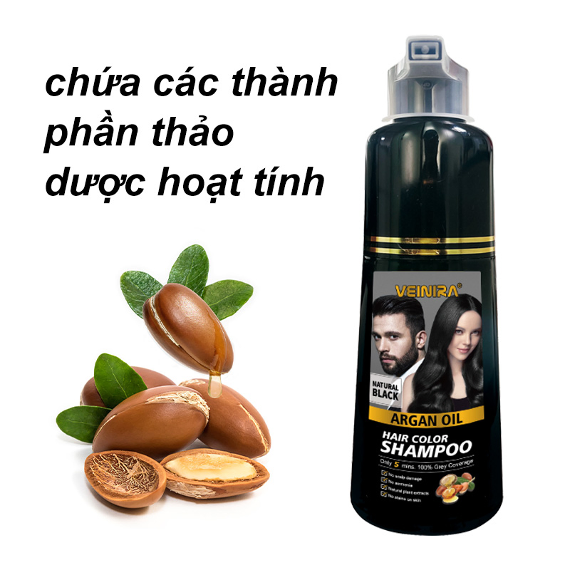 100% No Stain Skin No Ammonia Factory Manufacturer OEM Veinira Hair Dye Shampoo