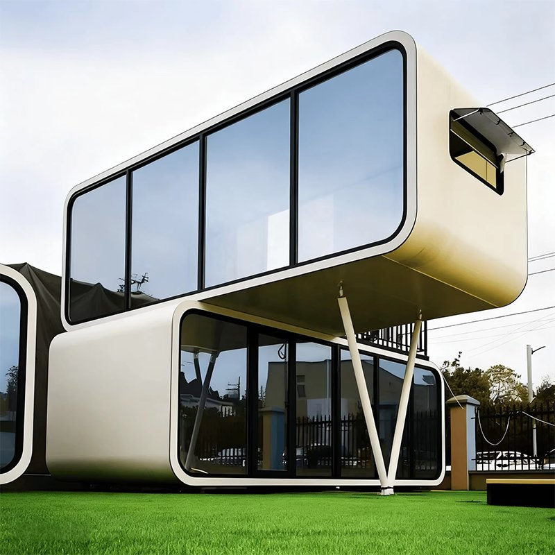 Commercial and Residential Apple Cabin, Mini Container House, Luxury Customizable Mobile House