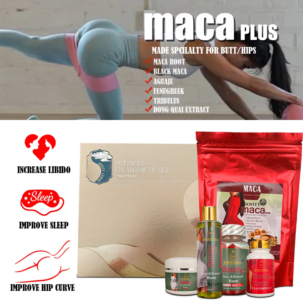 Butt Enlargement Set Private Label Gift Box Packaging Women Butt Lift Bbl Capsule Gummy Powder Oil Cream Enhancement Butt