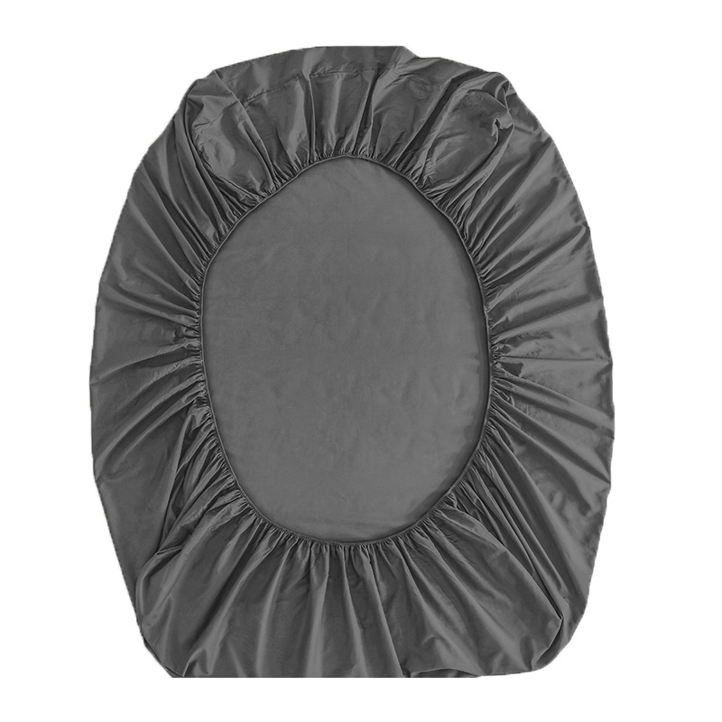 Luxury Solid Color Custom Soft Breathable Bedding Sheets Home Cozy Fitted Sheet