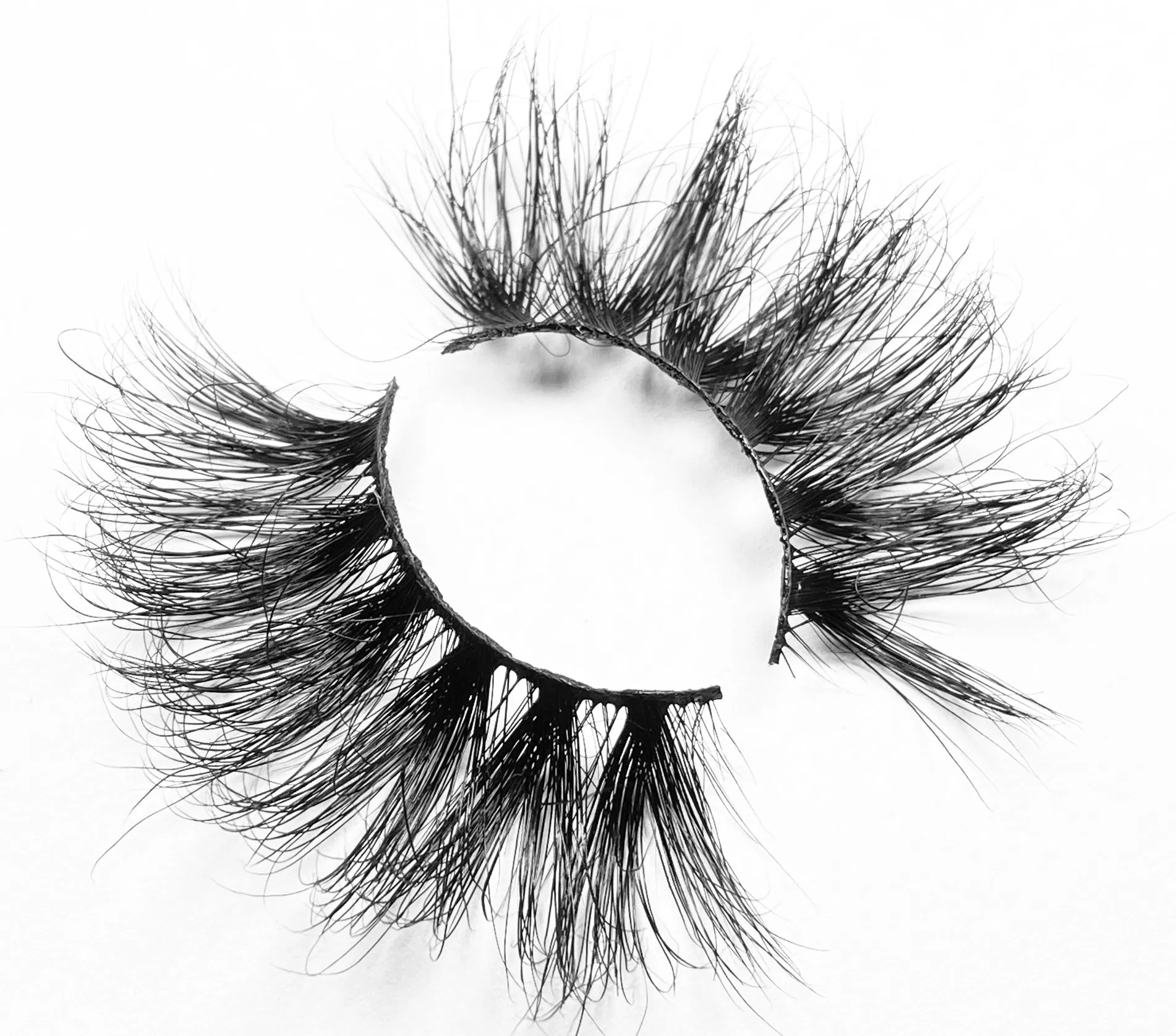 Klp43 Custom 25mm Eyelashes Lashes Lshes Packaging Box Free Label Print Your Own Logo for Transparent Plastic