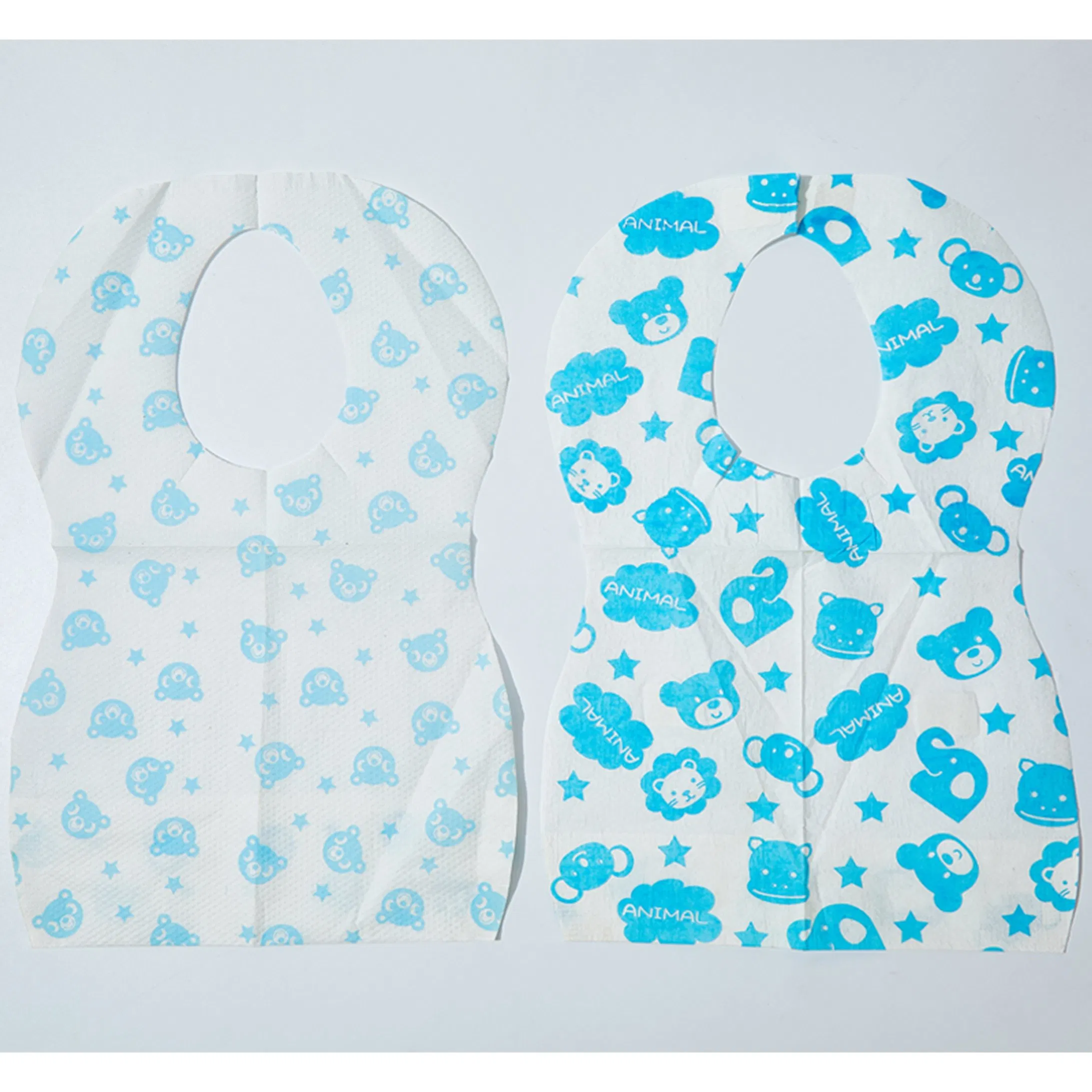 Customizable Eco-Friendly Portable Nonwoven Baby Bibs for Easy Cleanup During Meals