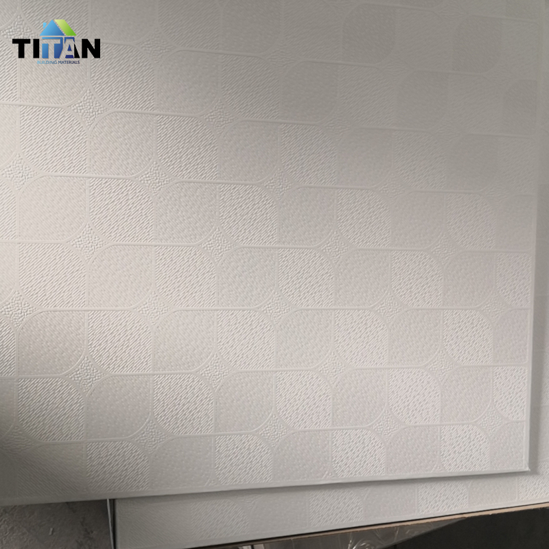 Laminated ceiling Model 975 Azulejos Baldosas PVC Techo Cielo Razo Gypsum Tiles Ceiling