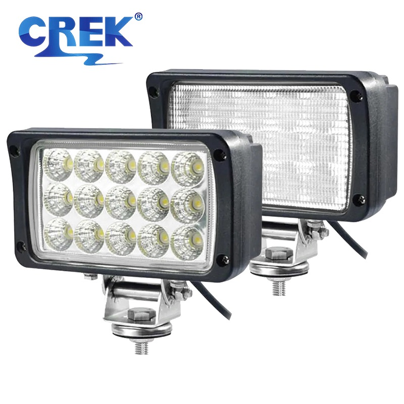 6-дюймовый 45W квадратный светодиодный прожектор-рабочий фонарь для спецтехники и внедорожников