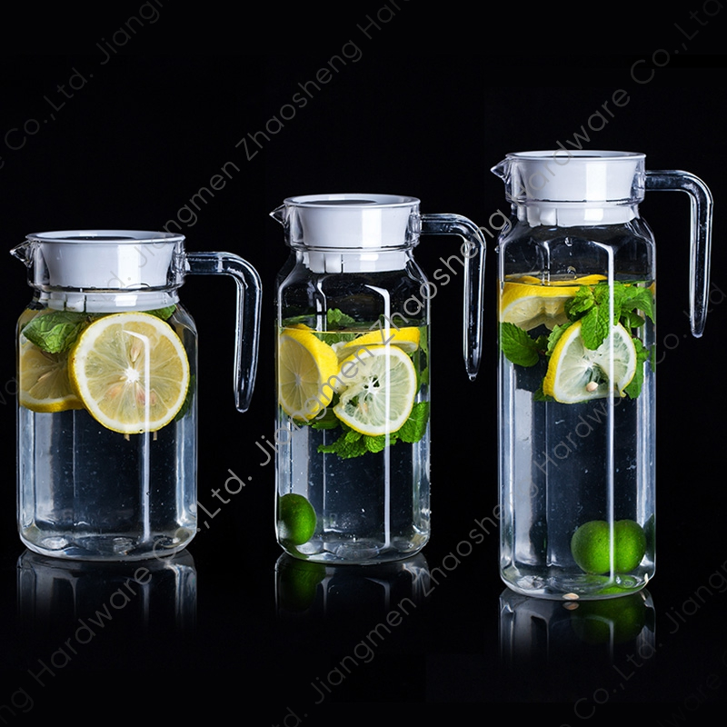 1 Liter Acrylic Transparent Bottle Carafe Milk Water Pitcher Plastic Water Jug with Spout