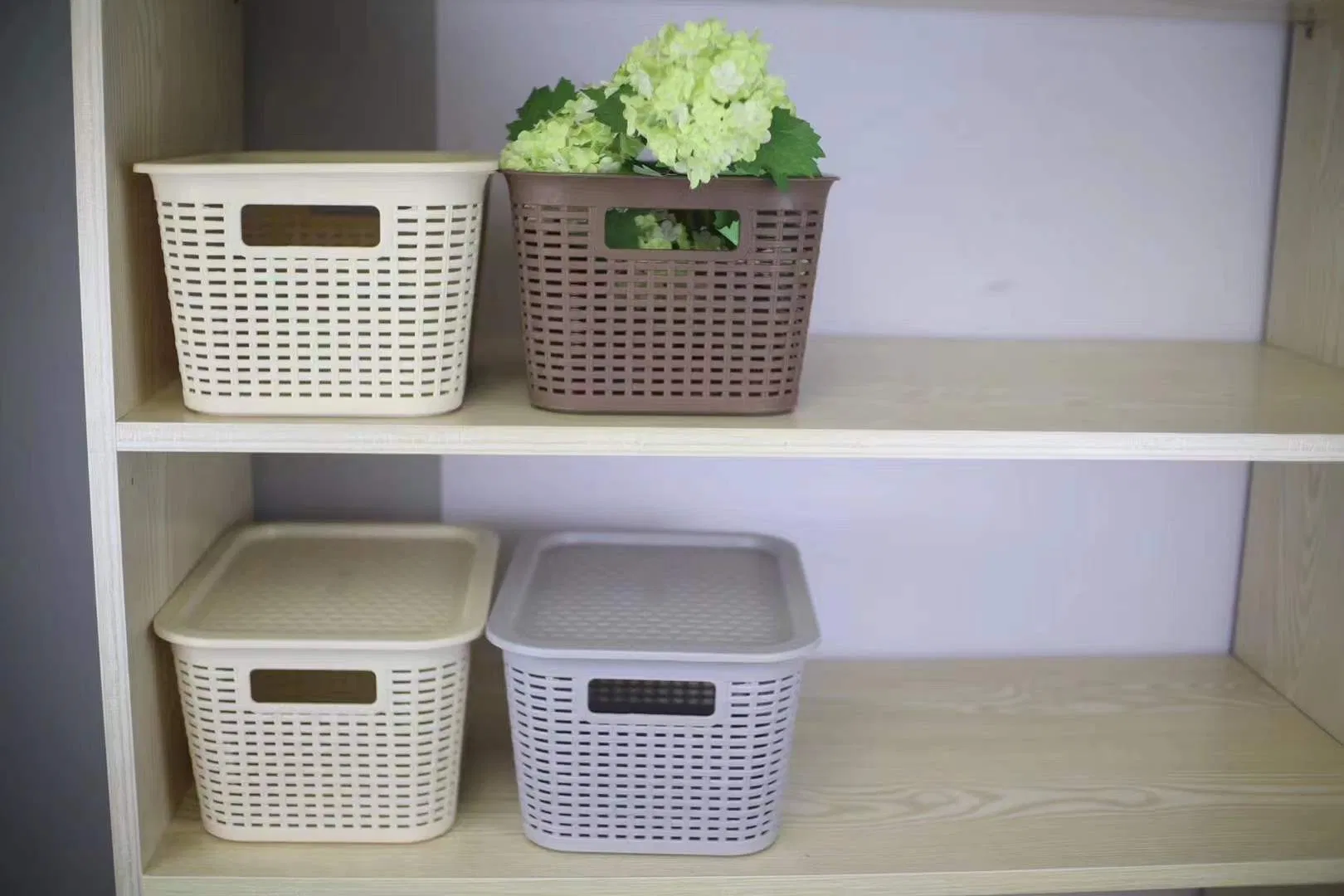Home Life to Receive Plastic Rattan Basket