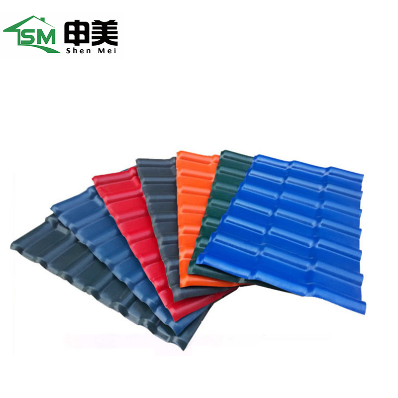 Roof Panels Insulation Corrugated PVC Shingle Tile PVC Colonial Spanish Tiles