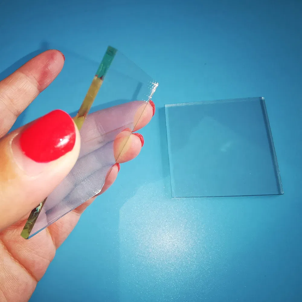 Clear Glass Thin Square/Round 1.1/1.3mm Thick Soda Lime Float Glass Sheets