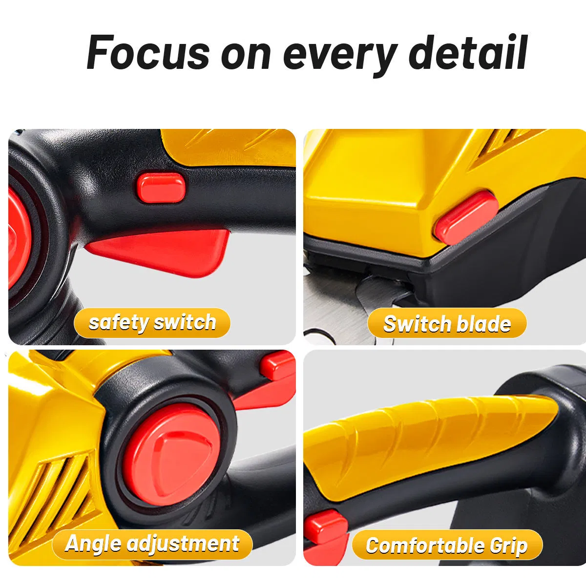 3 in 1 Garden Tool Set Brushless Hedge Trimmer LCD Electric Scissors Electric Lithium Chainsaw